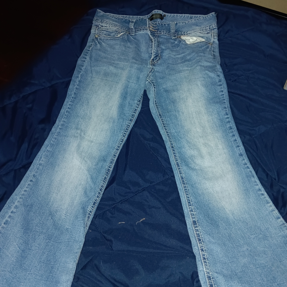 Stylish Light Blue Flare Jeans for Women
